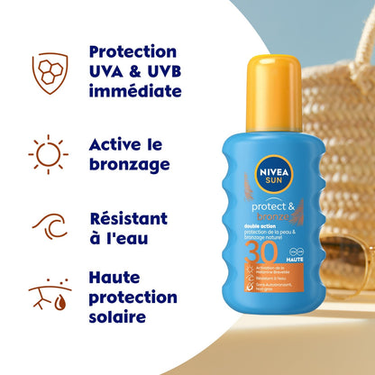 NIVEA Sun Tan Activator Sonnenschutz-Körperspray LSF 30