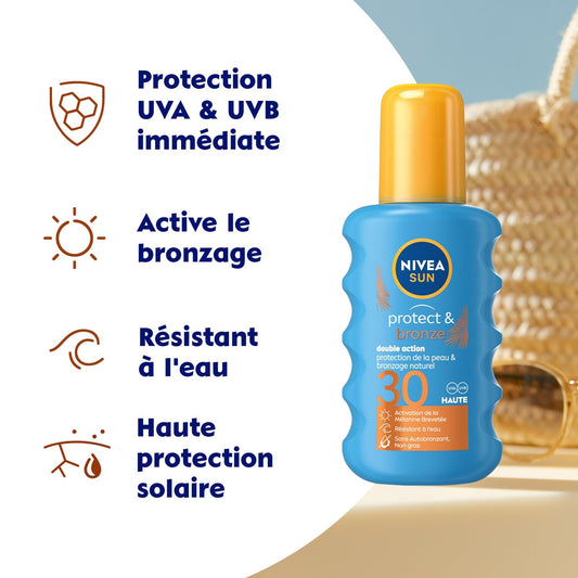 NIVEA Sun Tan Activator Sunscreen Body Spray Spf 30