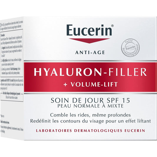 Crème de Jour Hyaluron-Filler + Volume Lift Peau Normale à Mixte EUCERIN le pot de 50mL