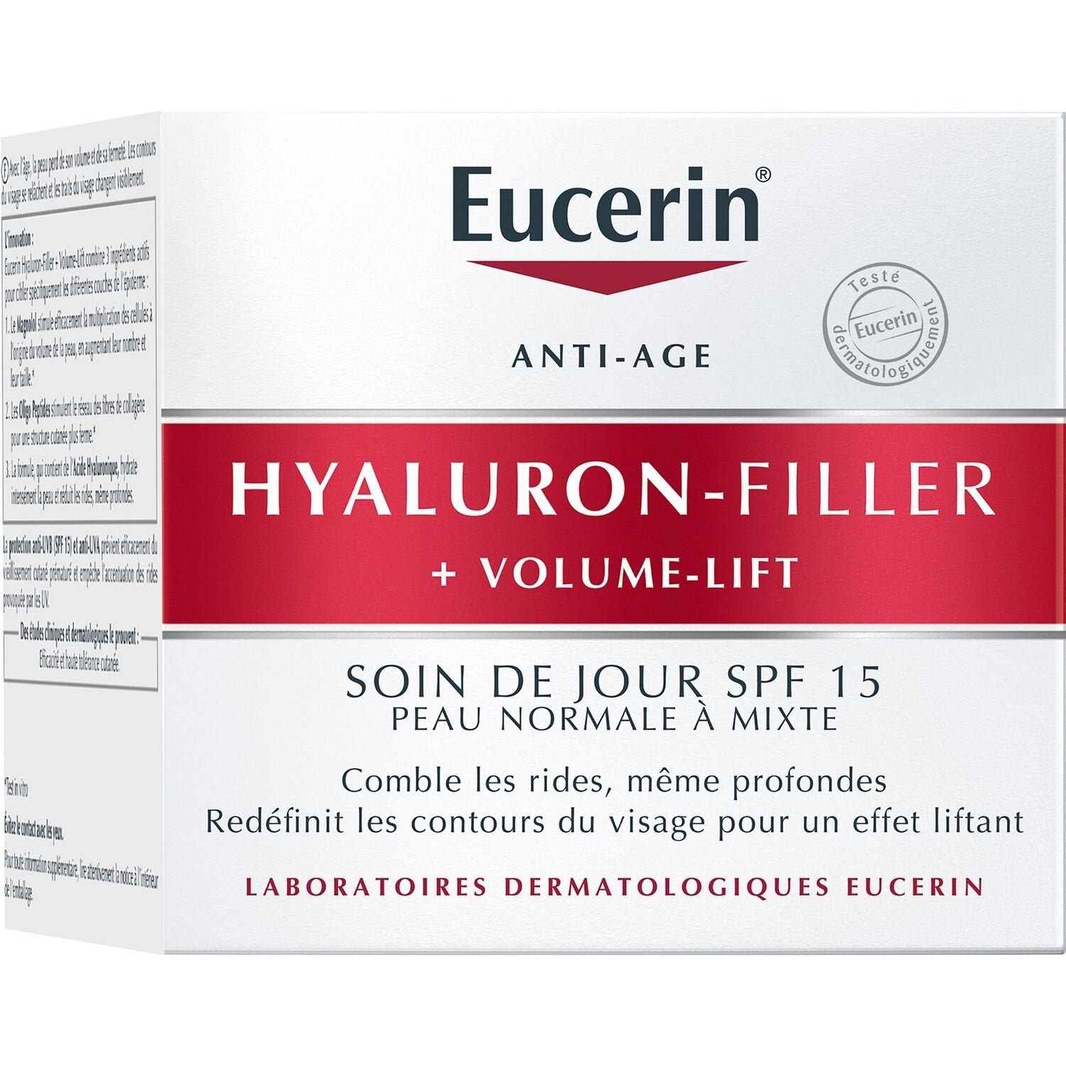 Crème de Jour Hyaluron-Filler + Volume Lift Peau Normale à Mixte EUCERIN le pot de 50mL