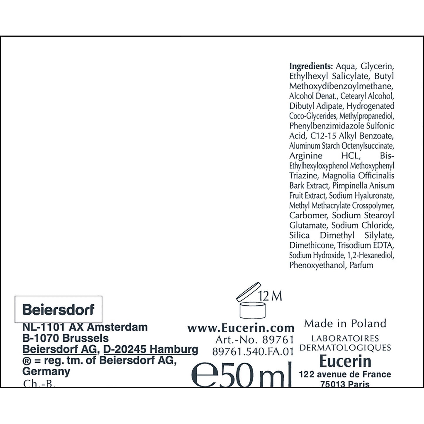 Eucerin Hyaluron-Filler + Volume Lift Tagescreme für normale bis Mischhaut