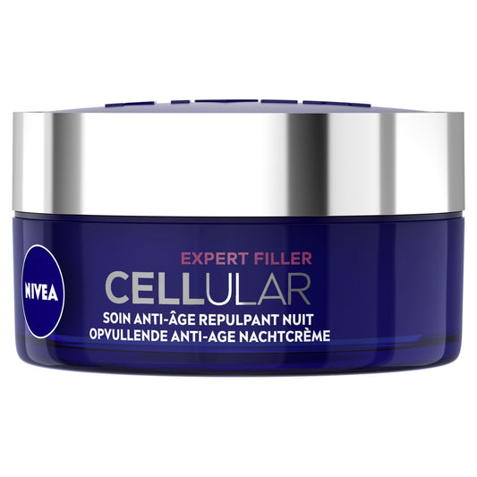 Crème Visage Nuit Anti-Rides Repulpant Cellular NIVEA Le pot de 50mL