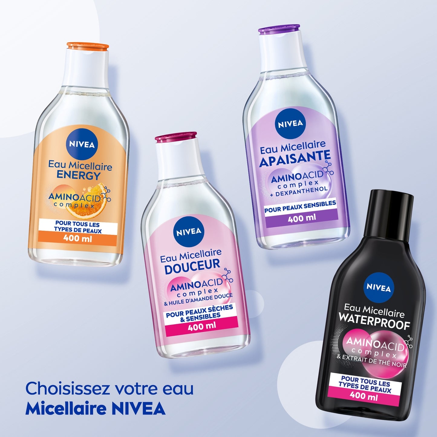 NIVEA Beruhigendes Mizellen-Reinigungswasser für empfindliche Haut