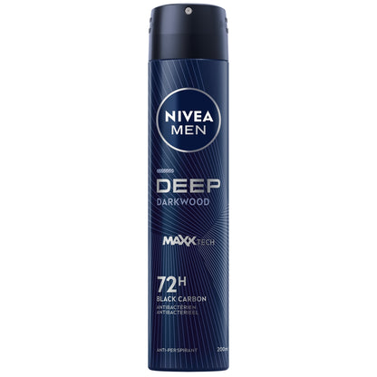 NIVEA MEN 72h Deep Anti-Perspirant Deodorant Spray for Men