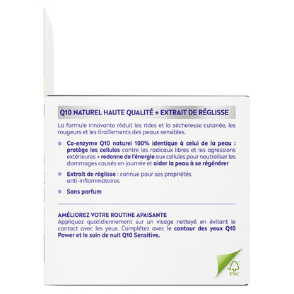 NIVEA Q10 Soothing Anti-Wrinkle Day Face Cream for Sensitive Skin