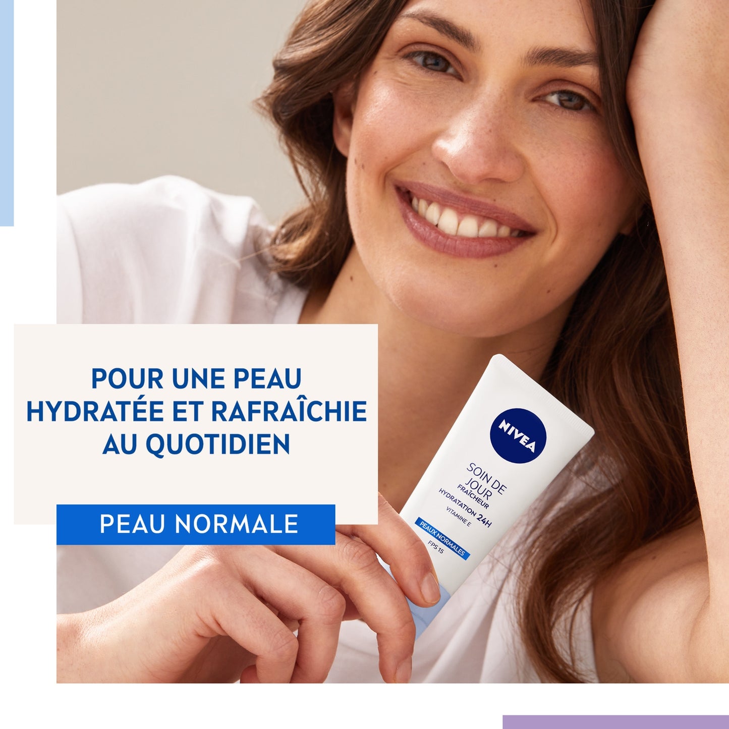 NIVEA Fresh Feuchtigkeitsspendende Tagesgesichtscreme für normale Haut LSF 15
