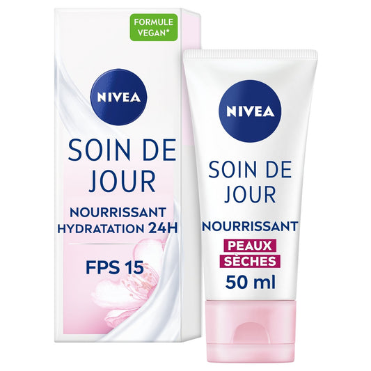 Crème Visage Jour Hydratante Nourissante Peaux Sèches NIVEA Le tube de 50mL