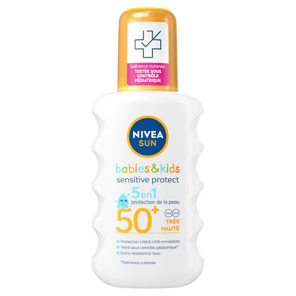 NIVEA Sonnenschutzspray für Babys und Kinder, LSF 50+, hoher Schutz für empfindliche Haut