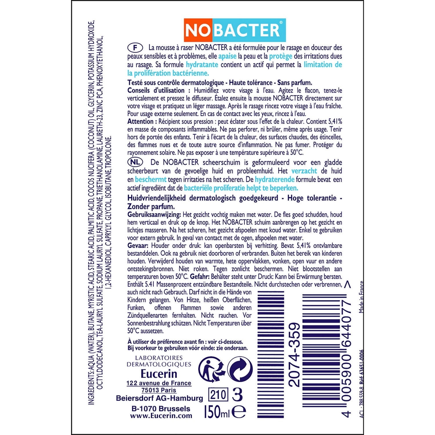 Déodorant Stick Homme Fraîcheur 24h Sans Alcool Sans Aluminium Agrumes ROGER ET GALLET 