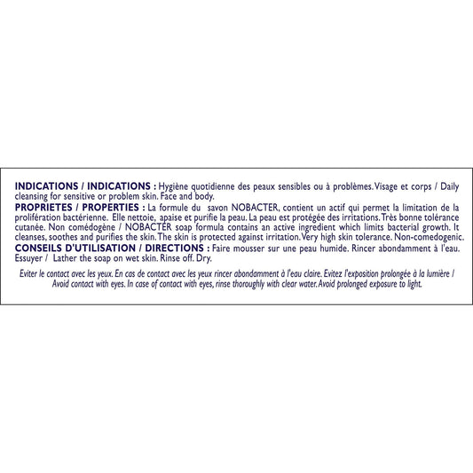 NOBACTER Soothing Cleansing Soap for Sensitive Skin
