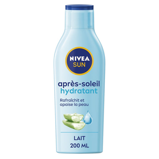 Après-Soleil Lait Corps Hydratant Rafraîchit Apaise Aloe Vera Sun NIVEA Le flacon de 200mL