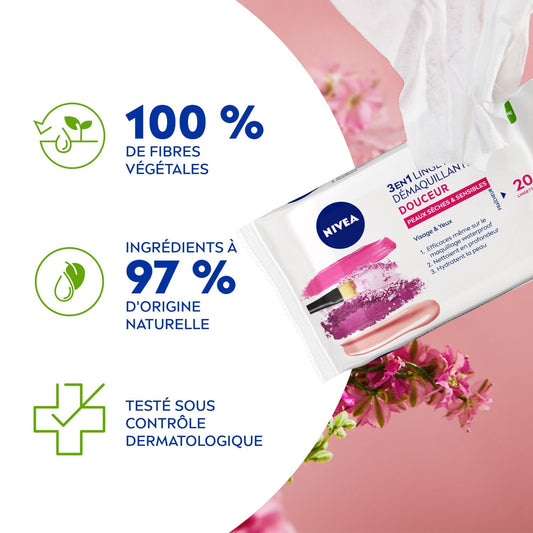 NIVEA Face &amp; Eye Makeup Remover Wipe