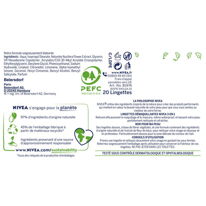 NIVEA Face and Eye Makeup Remover Wipe