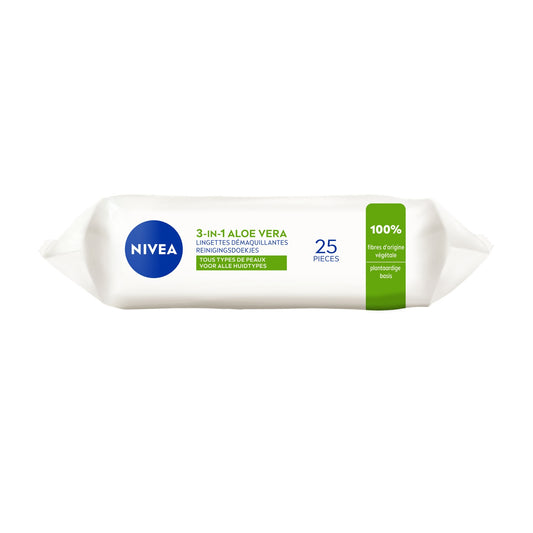 NIVEA Organic Aloe Vera Face and Eye Makeup Remover Wipe