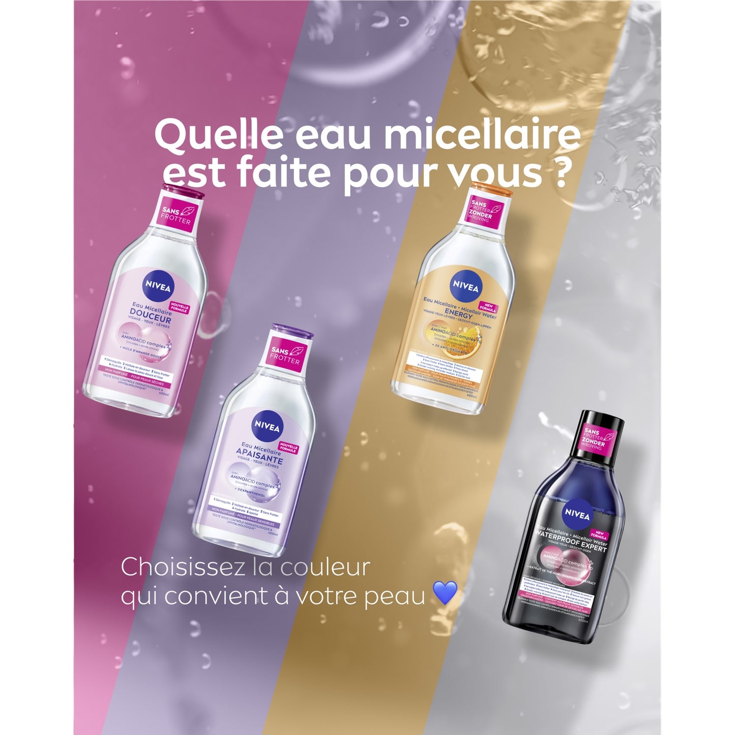 NIVEA Bi-Phase Micellar Makeup Remover with Rose Water for All Skin Types