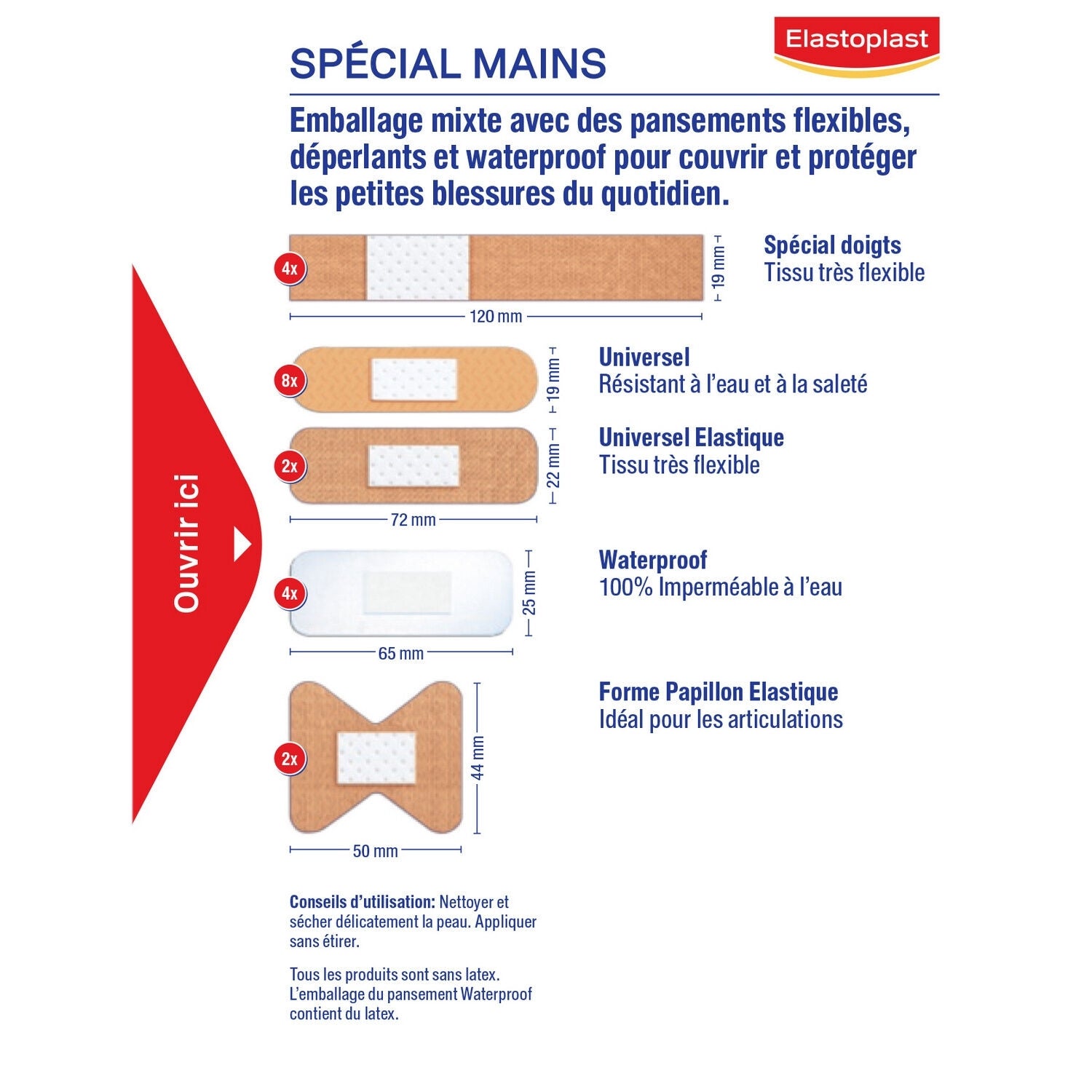 Pansements Spécial Mains Multiposition Doigts ELASTOPLAST 