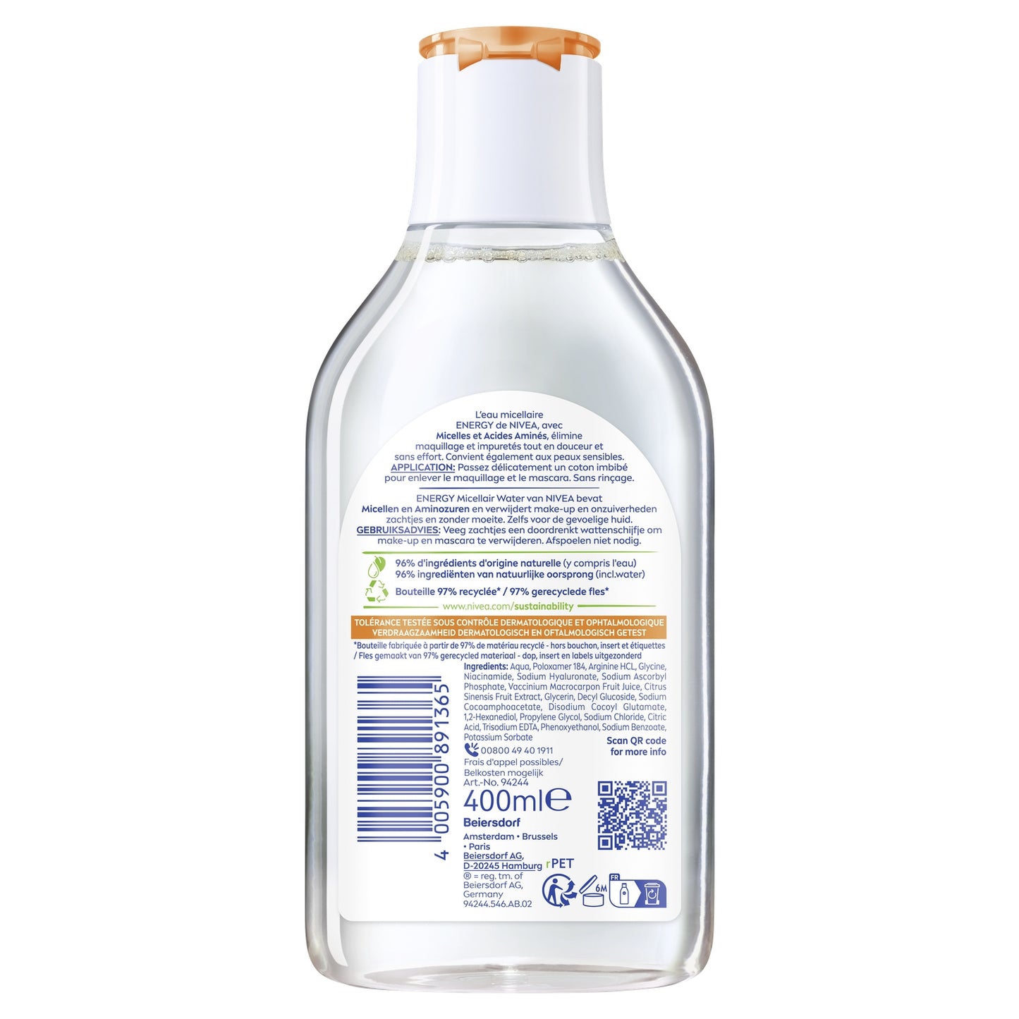 NIVEA Micellar Cleansing Water for Dull Skin with Vitamin C
