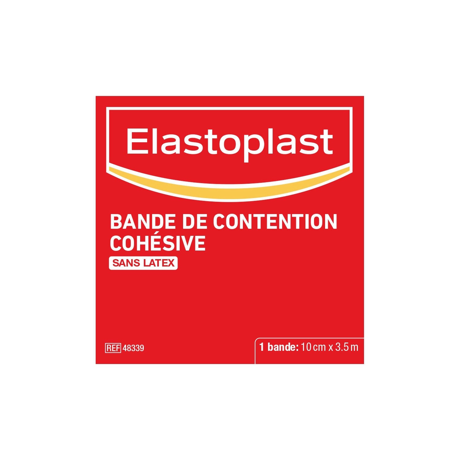 Bande Cohésive Couleur Chair Maintien des Pansements et Articulations Auto-qdhésive Sans Latex 10 cmx3,5 m ELASTOPLAST 