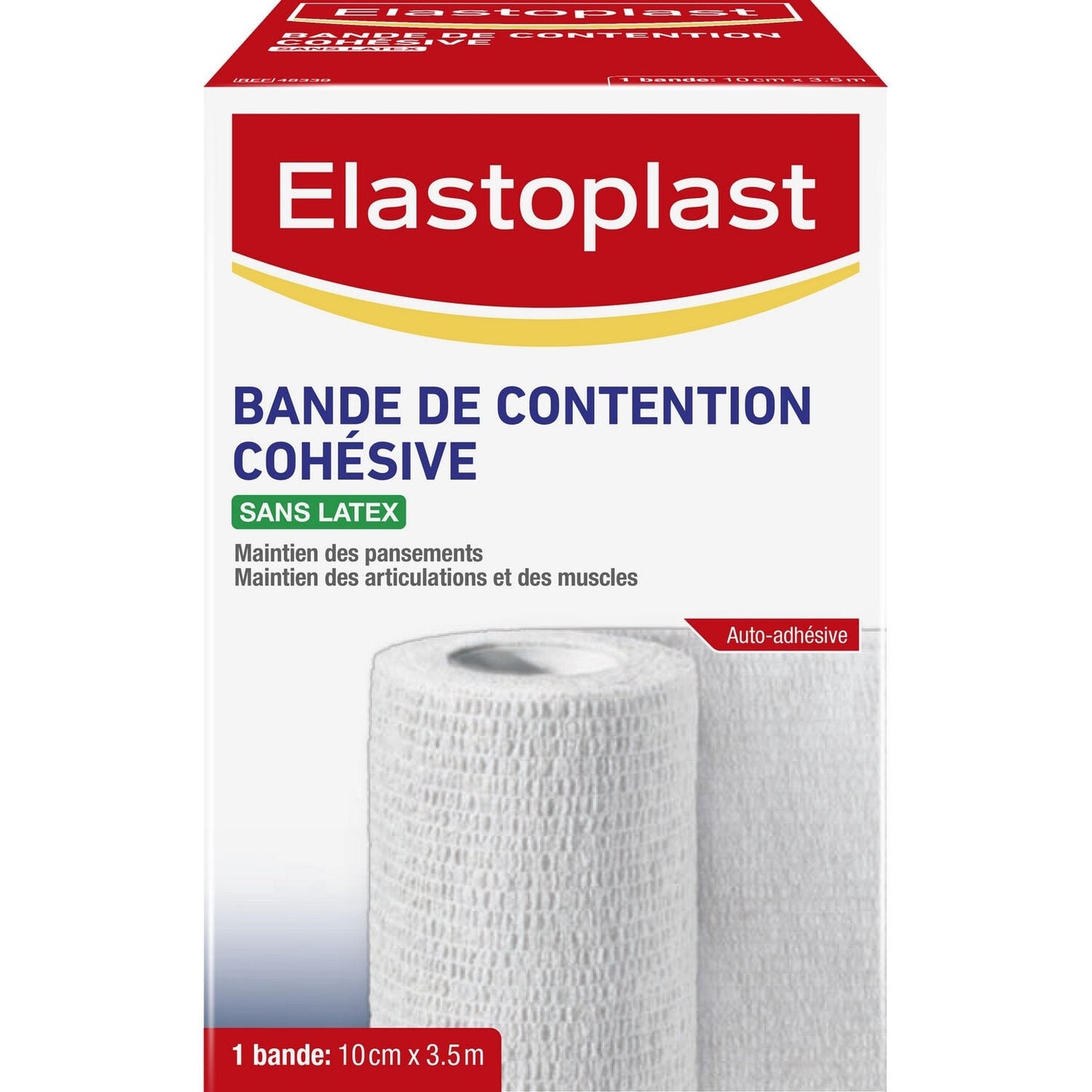 Bande Cohésive Auto-adhésive Maintien Articulations et Muscles 10cm x 3,5m ELASTOPLAST 