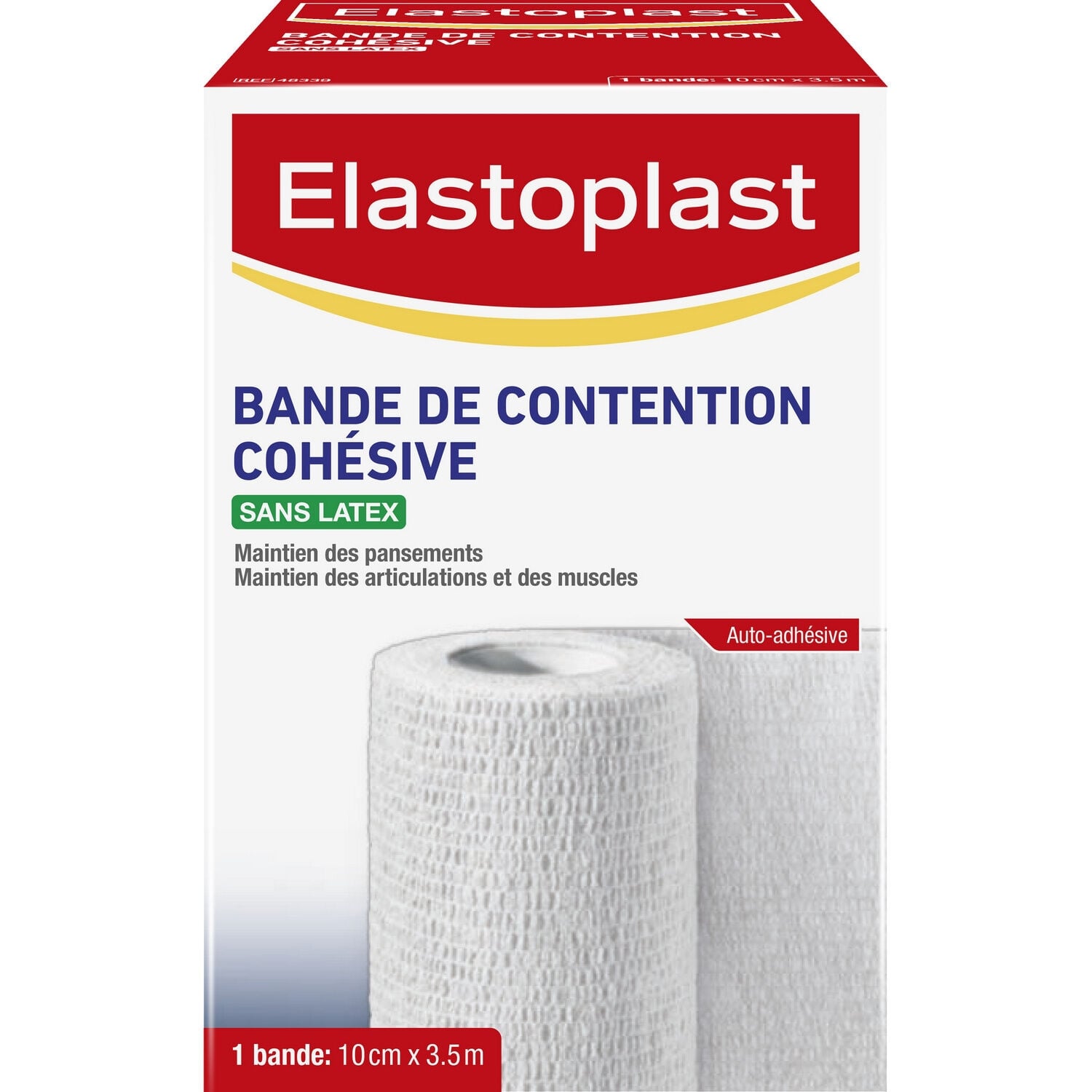 Bande Cohésive Auto-adhésive Maintien Articulations et Muscles 10cm x 3,5m ELASTOPLAST 