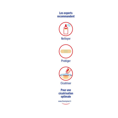 Pansements Résistant à l'Eau Protège et Couvre Les Petites Blessures Universel Sans Latex ELASTOPLAST 