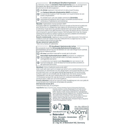 Crème Corps Peau Sèche 5% Urée Céramides et NMF Parfumé EUCERIN 