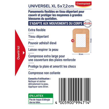 Pansements Coudes et Genoux Flexible Résistant à l'Eau ELASTOPLAST 