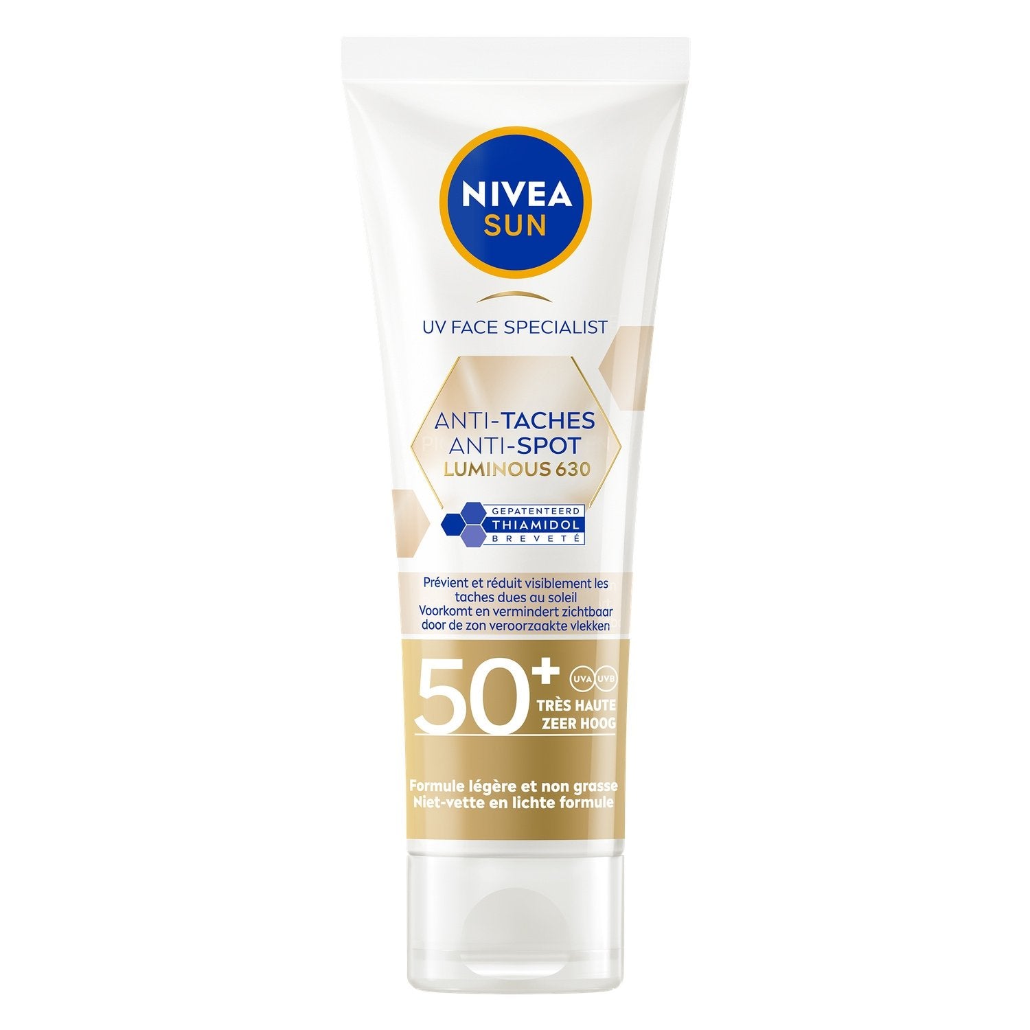 Crème Solaire Lait Visage Spf 50+ Anti-Tâches Luminous630 NIVEA Le tube de 40mL