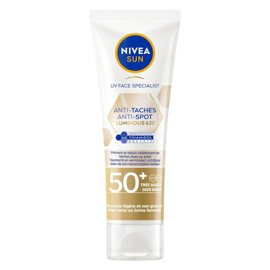 Crème Solaire Lait Visage Spf 50+ Anti-Tâches Luminous630 NIVEA Le tube de 40mL
