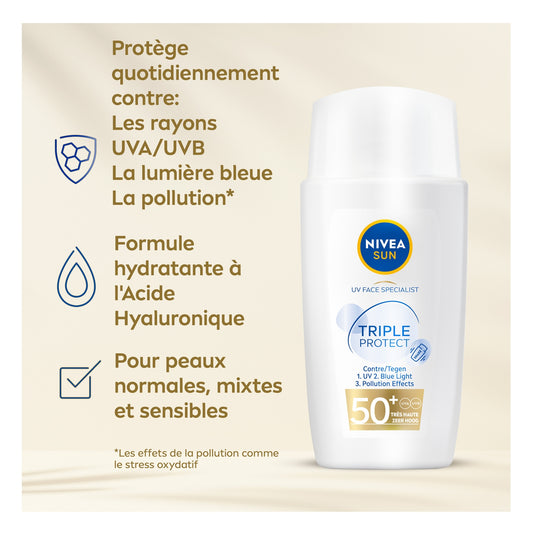 Crème Visage Solaire Anti-Taches Uv Fps 50+ NIVEA SUN