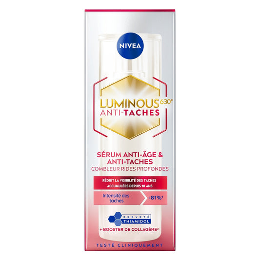 Sérum Anti-Âge Anti-Tâches Luminous 630° Cellular NIVEA le flacon de 30mL