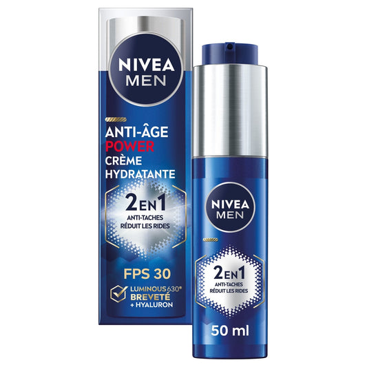 Crème Visage Homme Anti-Taches Anti-Âge NIVEA Le flacon de 50mL