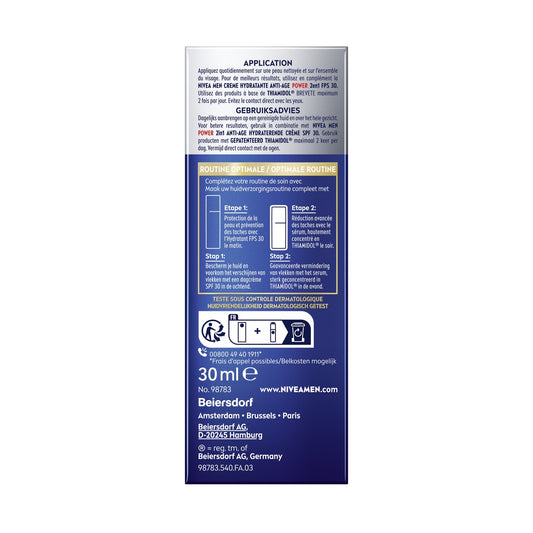 NIVEA Hyaluron Luminous 630 Active Age Power Anti-Aging Face Serum for Men