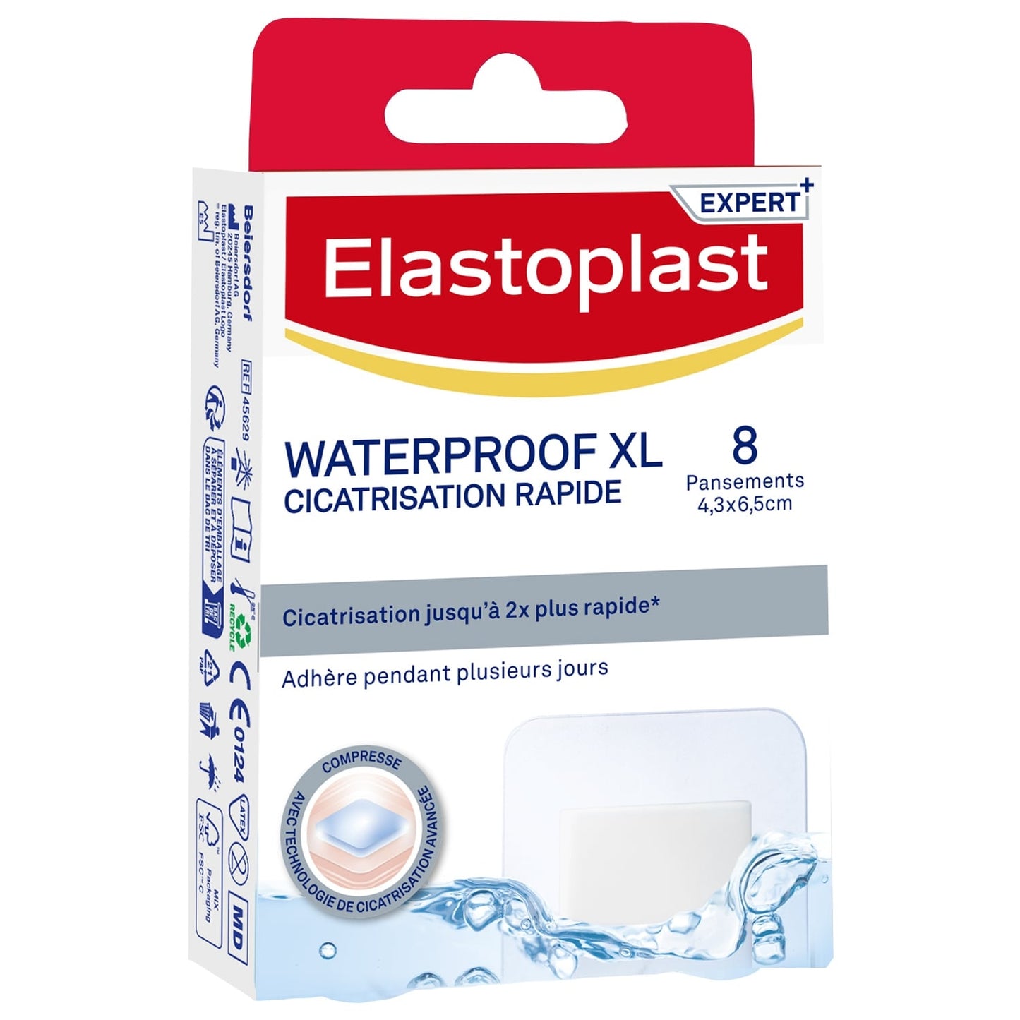 Pansements Waterproof XL Cicatrisation Rapide ELASTOPLAST 