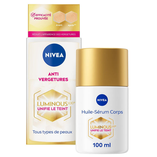 Huile Anti-Vergetures Luminous NIVEA le flacon de 100mL