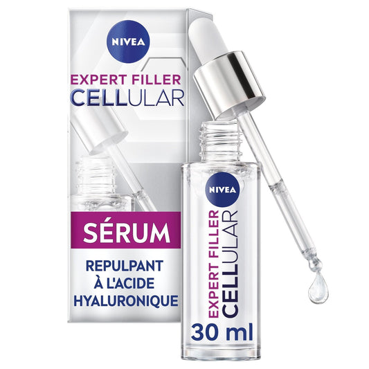 Soin Visage Sérum Repulpant à l'Acide Hyaluronique Cellular Expert Filler NIVEA le flacon de 30mL