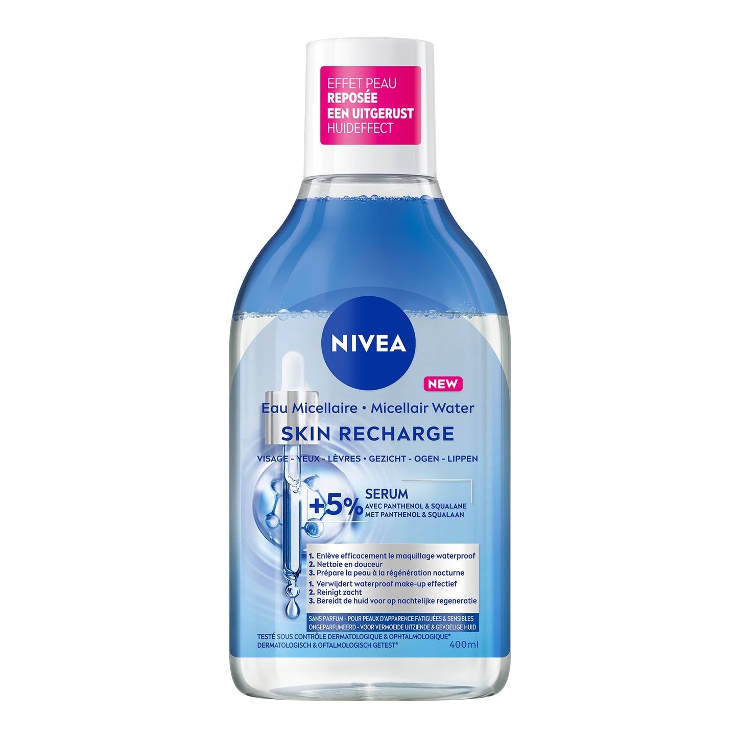 Eau Mécillaire au Sérum de Panthenol NIVEA le flacon de 400mL
