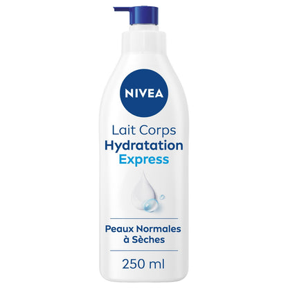 Lait Corps Express Hydratation 72h Acide Hyaluronique Minéraux Marins Sérum Nourrissant NIVEA 