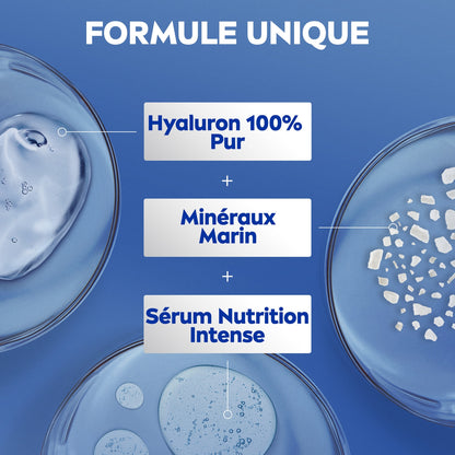 Lait Corps Express Hydratation 72h Acide Hyaluronique Minéraux Marins Sérum Nourrissant NIVEA 