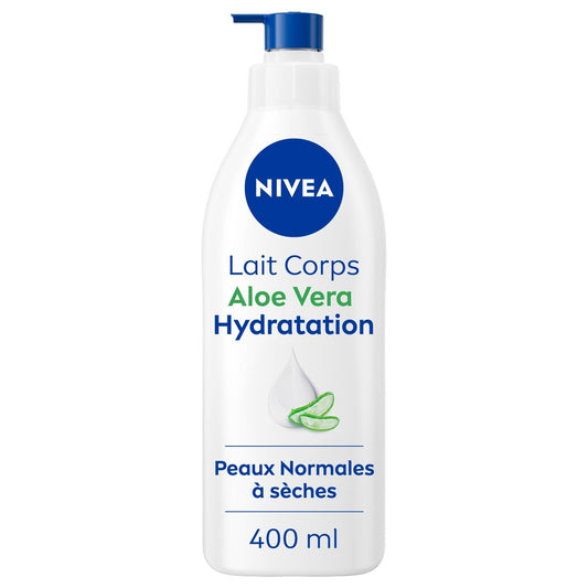 Lait Corps Hydratant Aloe Vera Peau Normale à Sèche Hydratation 72h NIVEA le flacon de 400mL