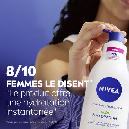 Aloe Vera Feuchtigkeitsspendende Körperlotion für normale bis trockene Haut, 72 Stunden Feuchtigkeit, NIVEA