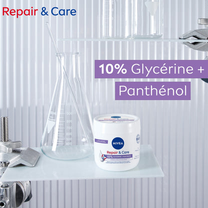 Crème Réparateur et Soin Corps Peau Sèche et Sensible Hydratation 72h NIVEA 