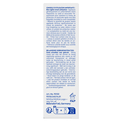 NIVEA Sonnenschutzfluid Gesicht LSF 50+, unsichtbar, nicht fettend, nicht klebend, Matteffekt, Sonne