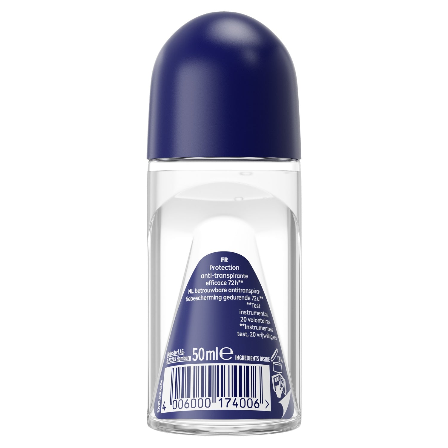 Déodorant Bille Homme Anti-transpirant 72H Derma Control Sensitive NIVEA MEN 