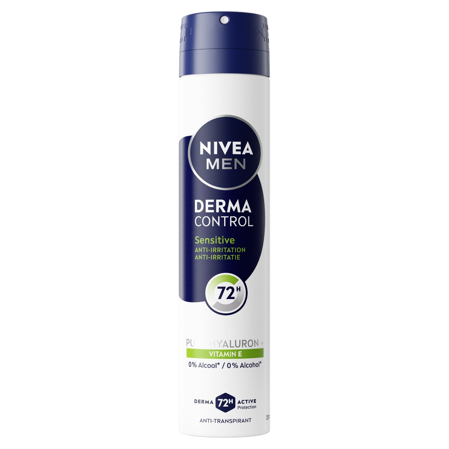 Déodorant spray homme Anti-transpirant 72H Derma Control Sensitive Anti-irritation 0% Alcool NIVEA MEN 