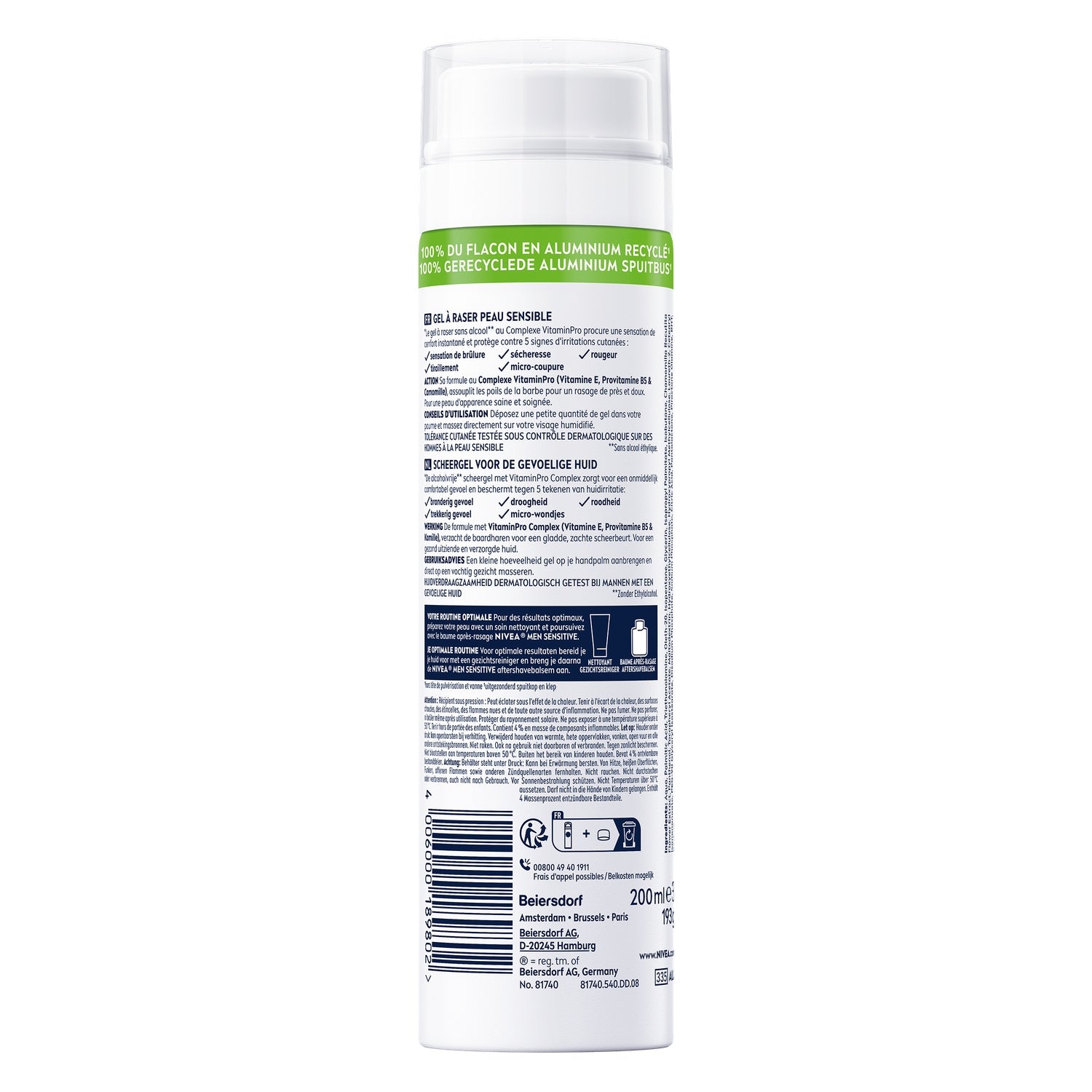 Gel à Raser Sensitive NIVEA 