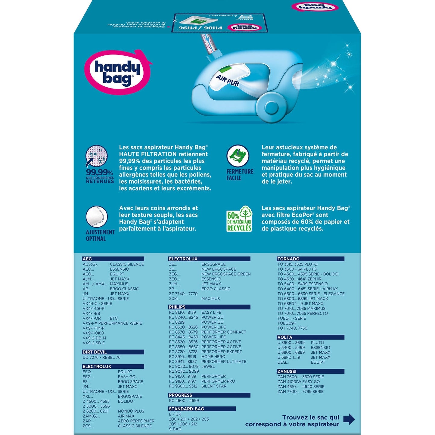 HANDY BAG PH86 HANDY BAG Vacuum Cleaner Bags