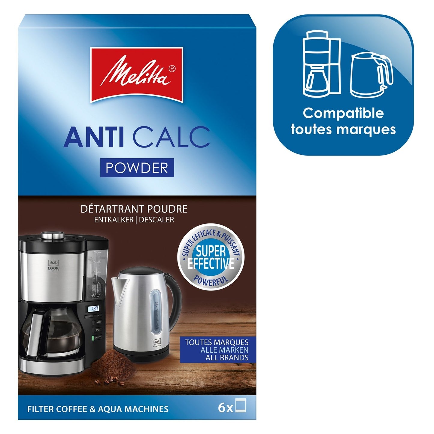 Descaler Powder for MELITTA Filter Coffee Makers