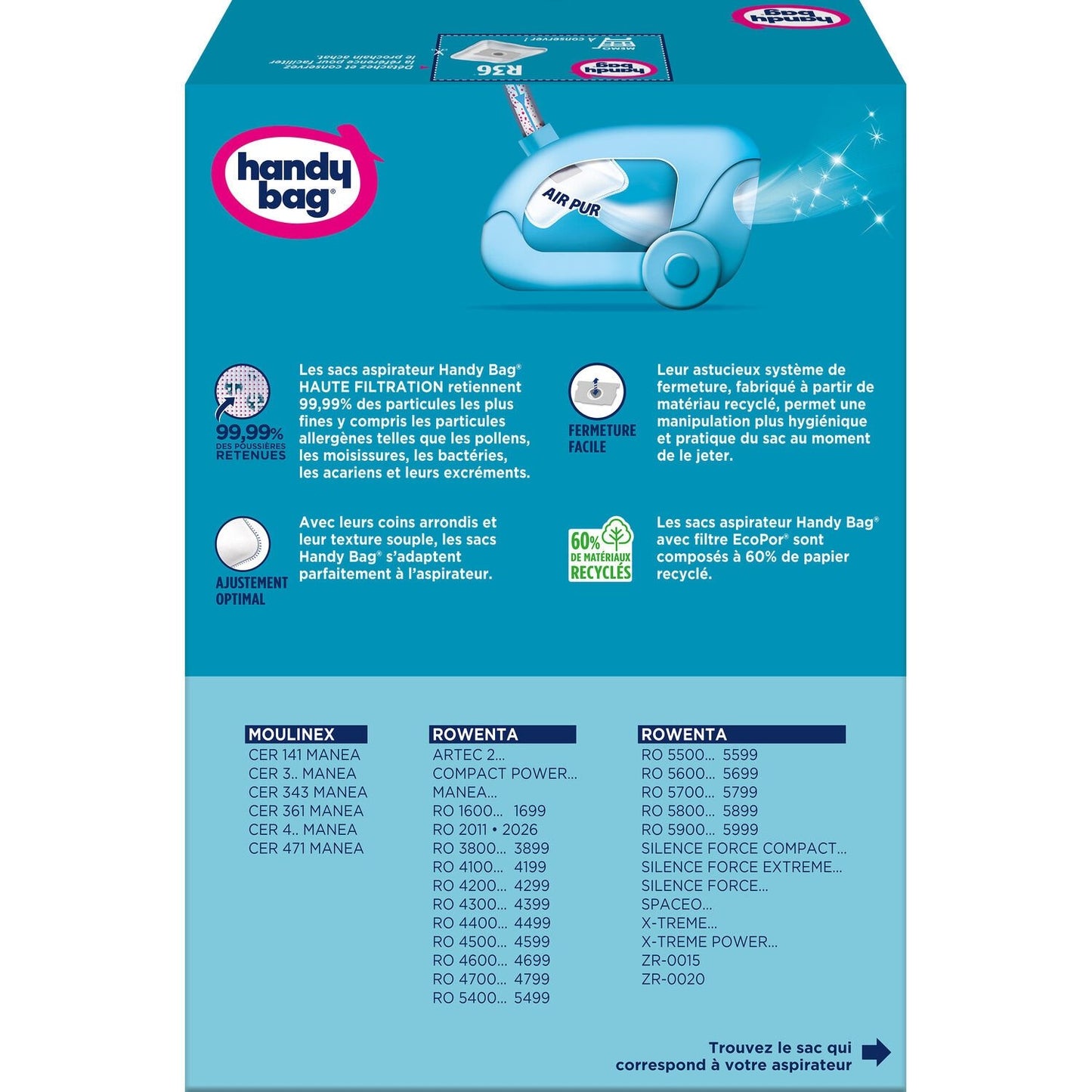 HANDY BAG R36 HANDY BAG Vacuum Cleaner Bags