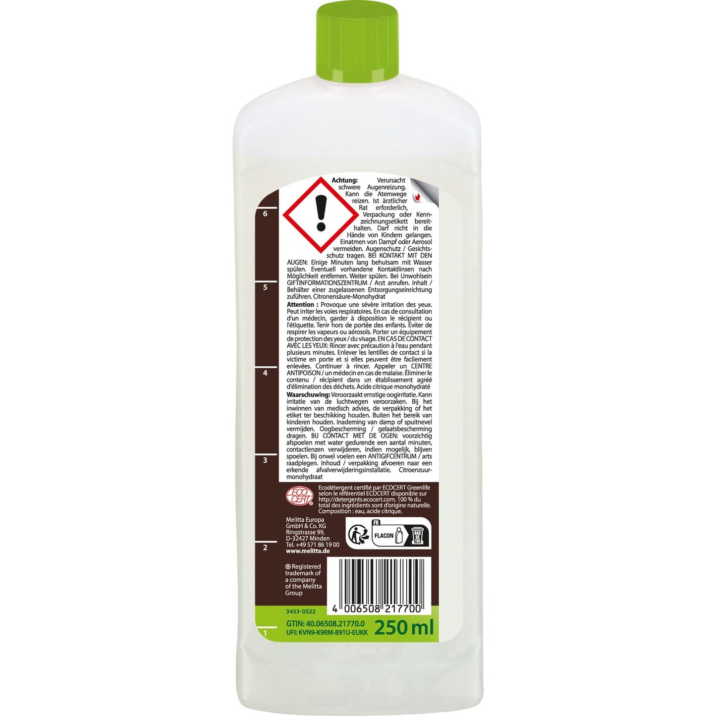 MELITTA Organic Liquid Descaler